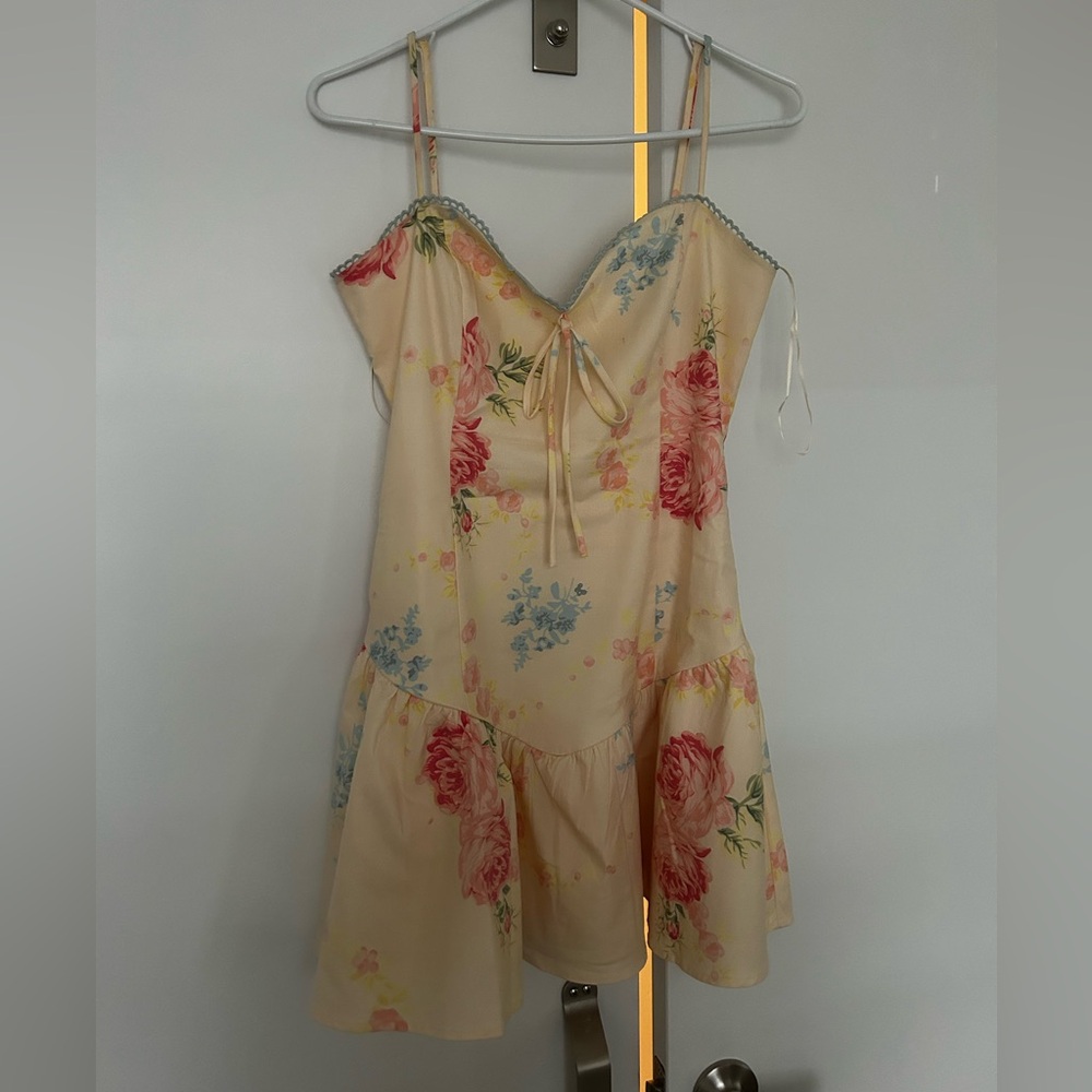 Vestique Yellow Floral Dress